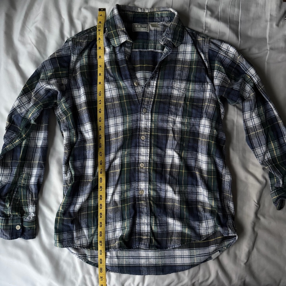 L.L. Bean Men's Casual Plaid Shirt - Navy and Forest